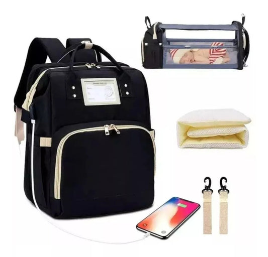 Pañalera Cuna con Techo Y Broche delujo