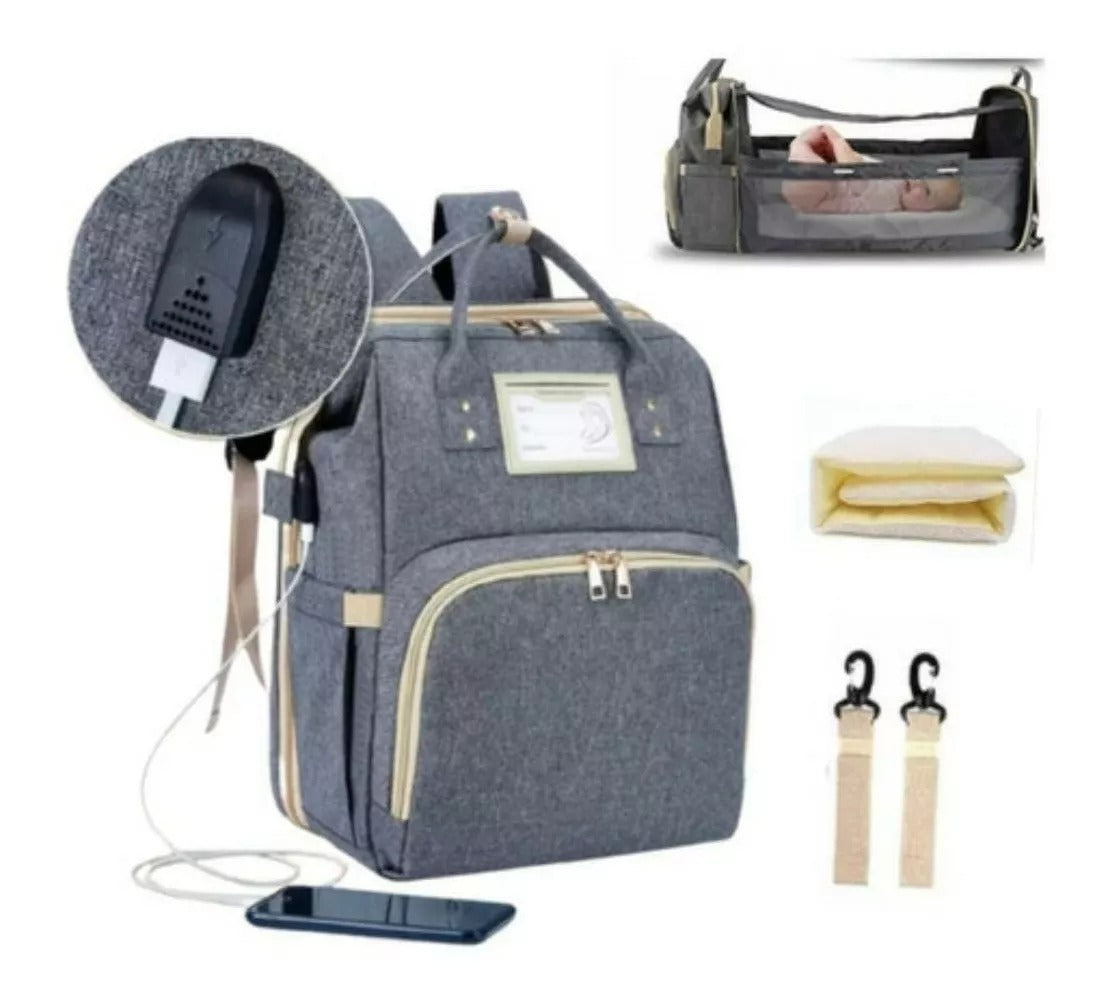 Pañalera Cuna con Techo Y Broche delujo