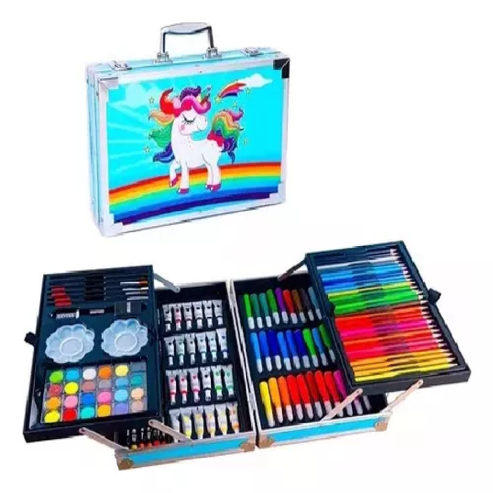 Kit/set De Arte Dibujo Maletin Metalico