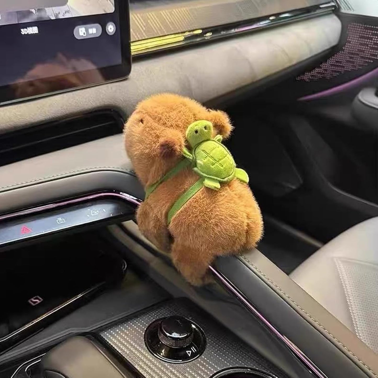 Pulsera De Peluche Capibara con mochila