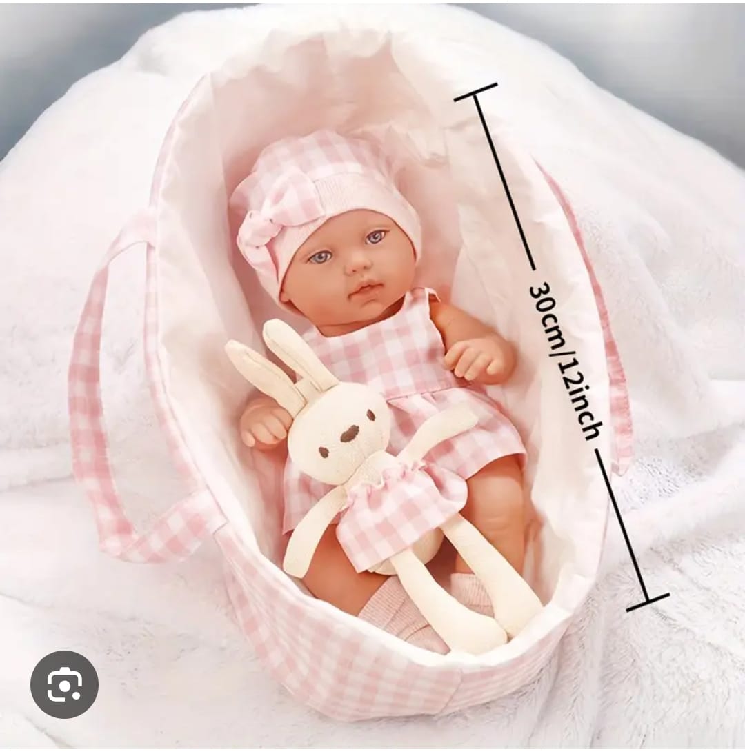 MUÑECA REBORNS CON CUNA