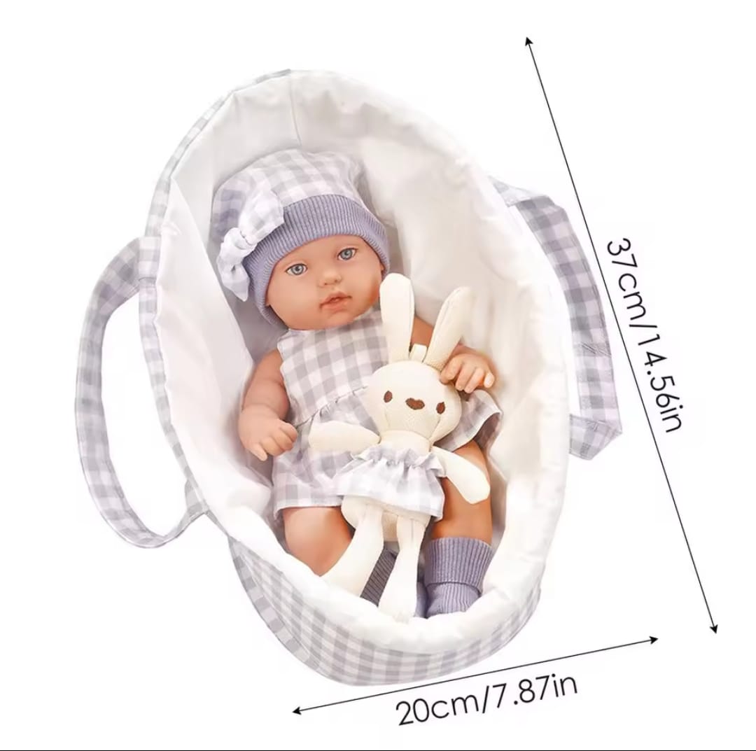 MUÑECA REBORNS CON CUNA