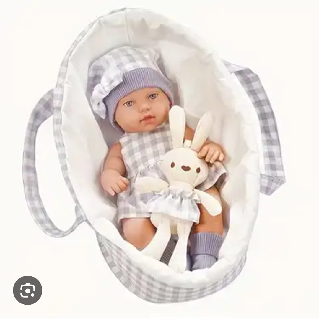MUÑECA REBORNS CON CUNA