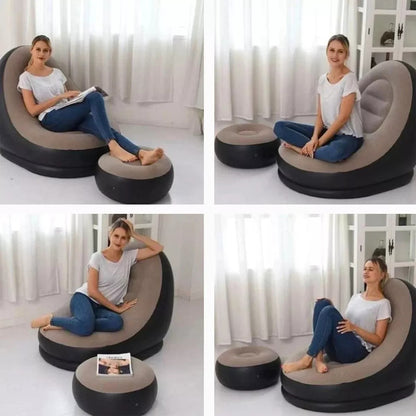 Sillones inflables Reclinable + Puff